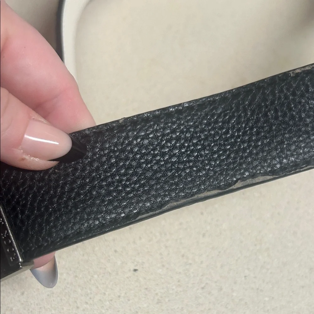 Rock & Republic Black Belt with Silver Buckle for men